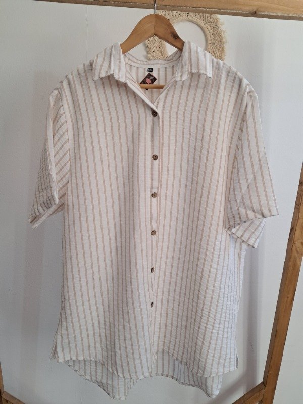 Producto - Camisa Rayas Beige