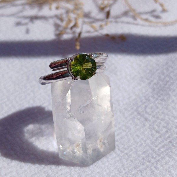 Producto - Anillo Plata 925 Peridoto Ajustable - 5