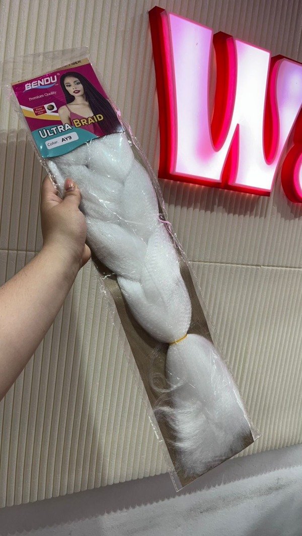 Producto - Cabello kanekalon color blanco