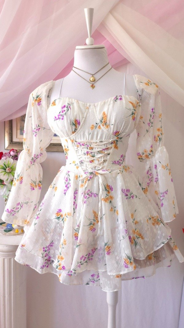 Producto - Vestidoo Coquette Lia Blanco! IMPORTADO NUEVO