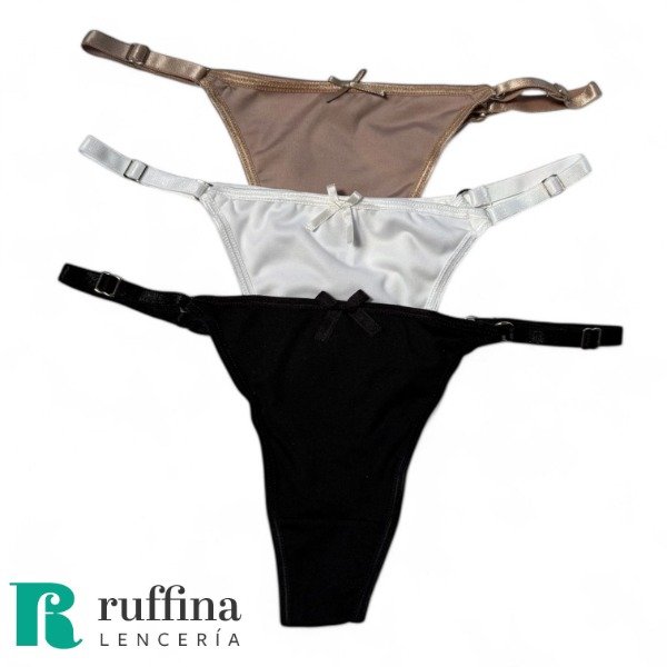 Producto - Pack x3 colaless regulables de microfibra - Art. REG 007