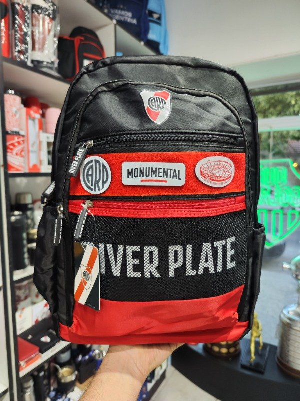 Producto - Mochila River Plate Roja y negra