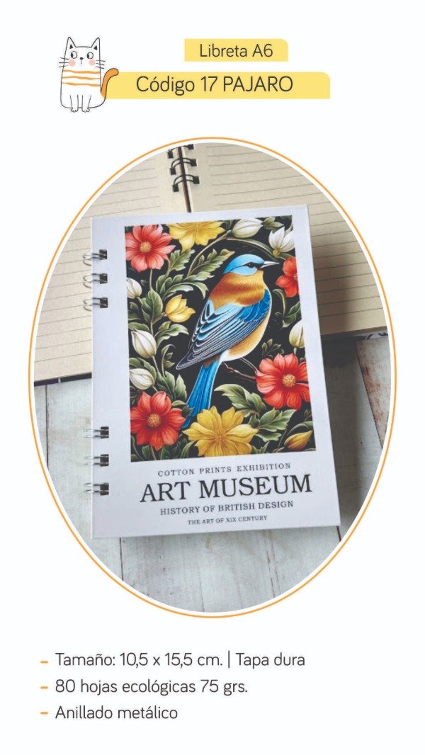 Producto - Libreta 17 Pájaro