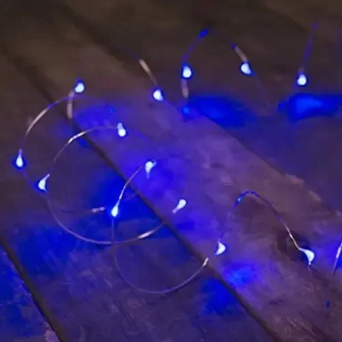Producto - Guirnalda Micro led Alambre Luz Led Rgb Azul