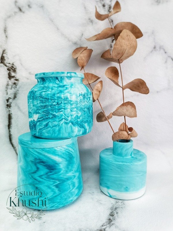 Producto - Kit 3 piezas - Pote y Jarrones