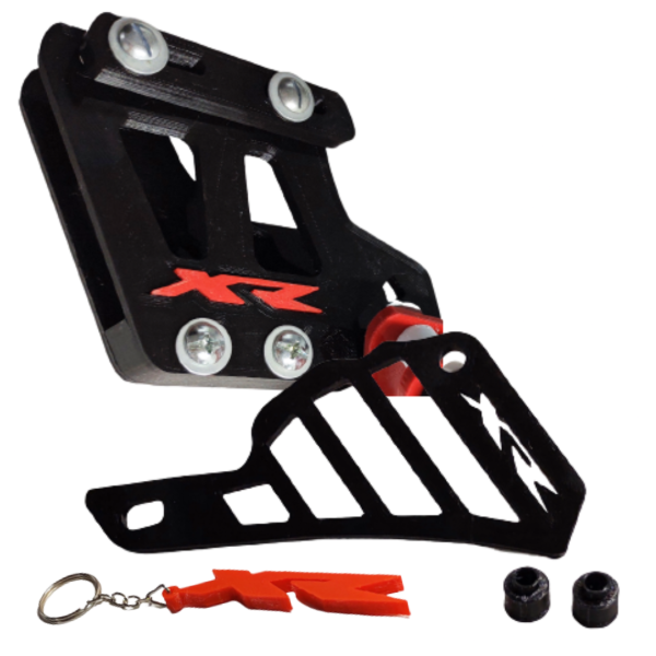 Producto - Kit Guia De Cadena con logo XR y Cubrepiñón + Llavero Honda Tornado - 2