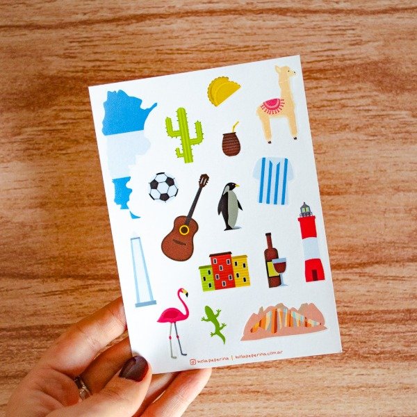 Producto - Plancha de stickers - Argentina