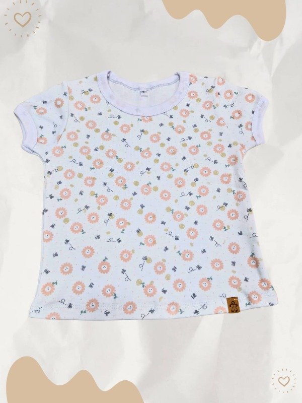 Producto - Remera algodon margaritas (RM32)