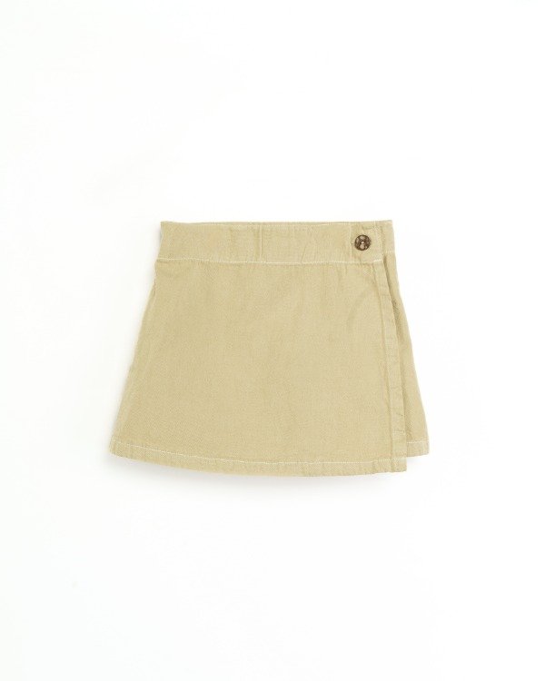 Producto - Short Pollera Arena Gabardina Elen
