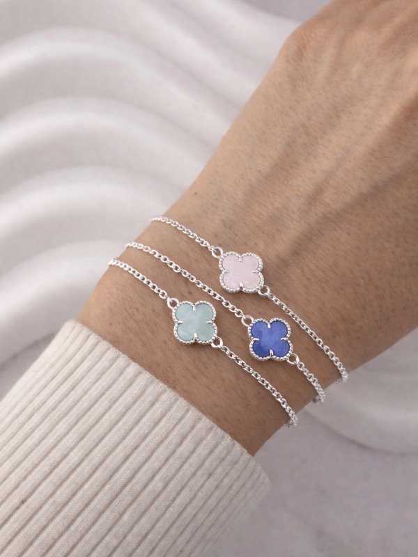 Producto - TOBILLERA DE PLATA TRÉBOL 0099