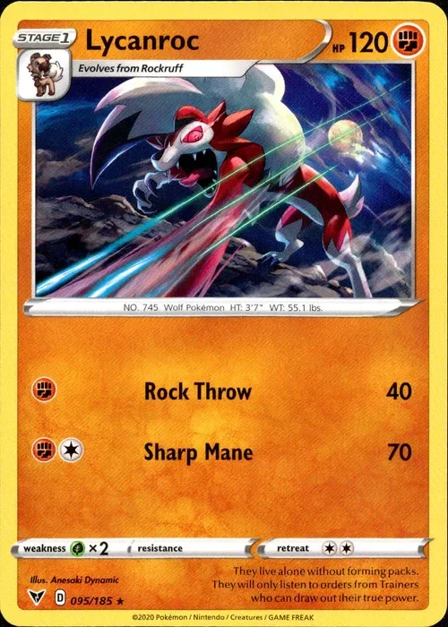 Producto - Lycanroc - 095/185 - Vivid Voltage