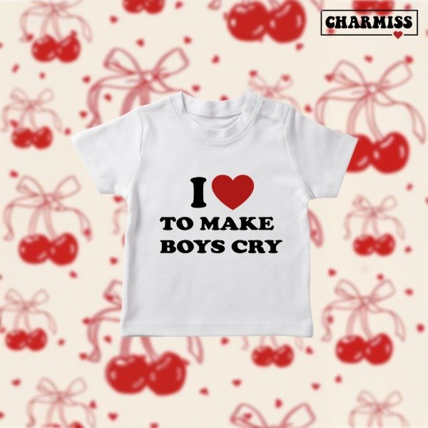 Producto - Baby tee- I love to make boys cry