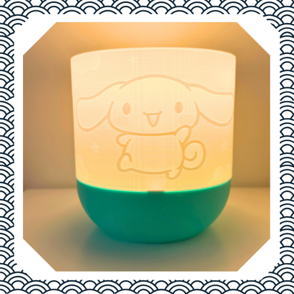 Producto - Velador Cinnamoroll kawaii  Lámpara decorativa impresa en 3D