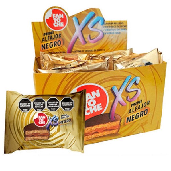 Producto - ALFAJOR FANTOCHE XS X20UN NEGRO/BLANCO