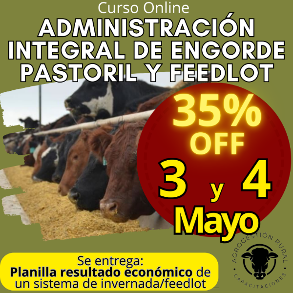 Producto - Curso Online: Administración Integral de Engorde Pastoril y Feedlot