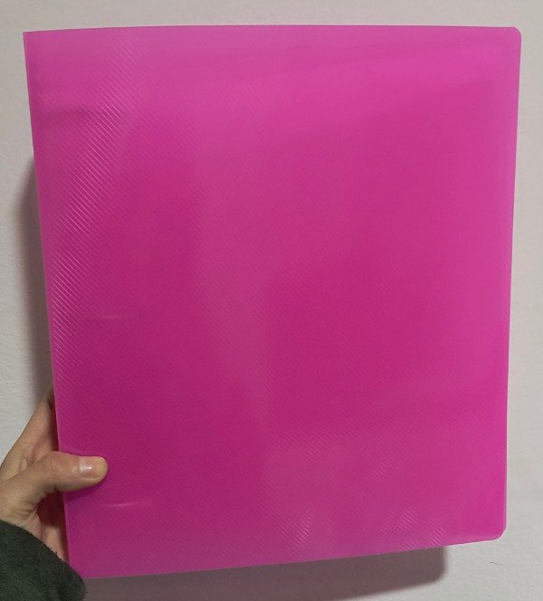 Producto - Carpeta n3 transparente rosa