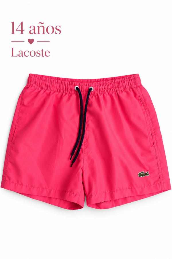 Producto - Malla de baño rosa Lacoste - 0