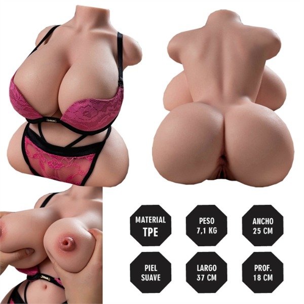 Producto - Muñeca Sexual Masturbador de Penes Realista Cola Y Pechos Xl - 14