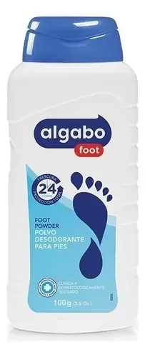 Producto - talco foot  Algabo de 100 por 6 unidades