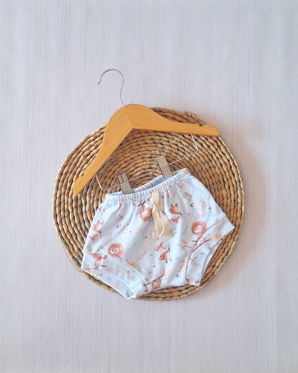 Producto - Short Pañalero Est. Digital Celeste Leoncito