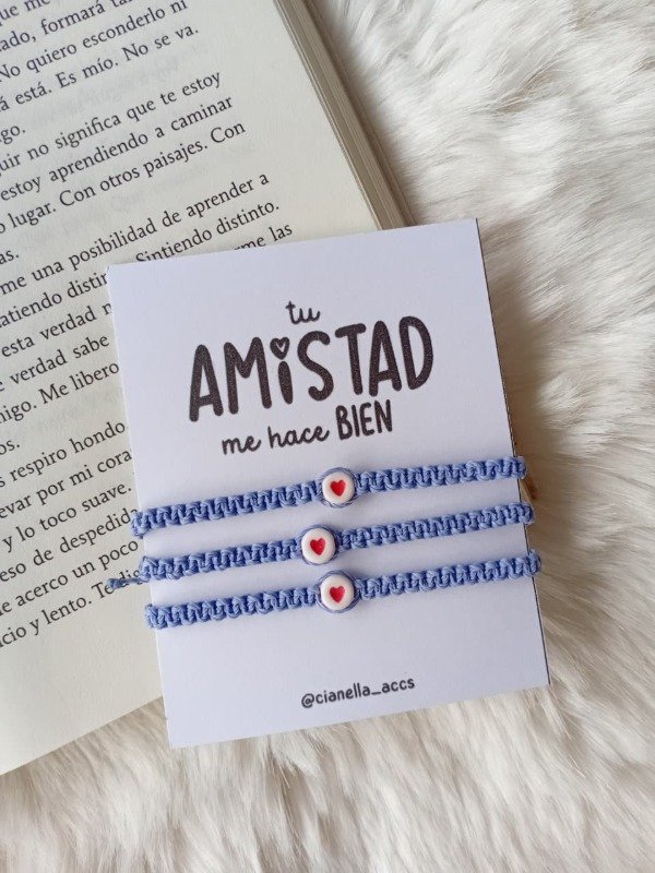 Producto - Pulseras para compartir amistad violeta x3