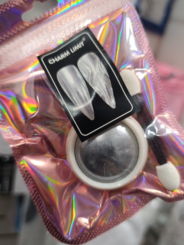 Producto - Polvo efecto espejo plateado Charm Limit