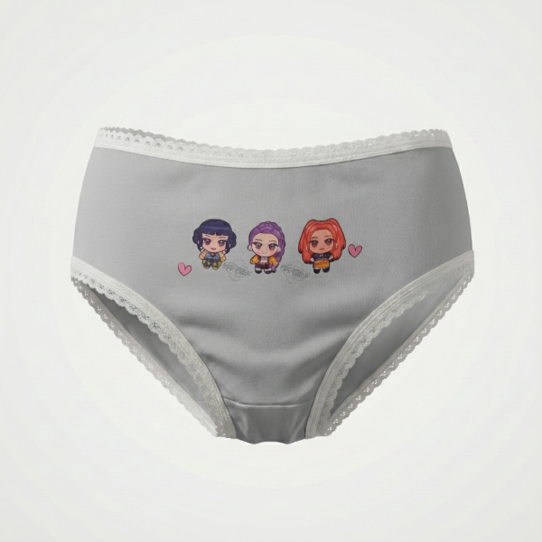 Producto - BOMBACHITA K-POP DEMON HUNTER GRIS MELANGE PURO ALGODON