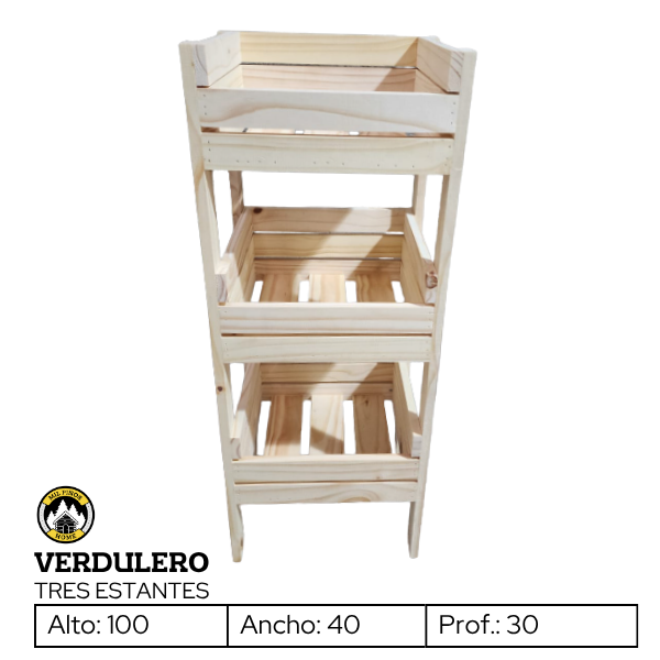 Producto - VERDULERO - TRES ESTANTES - 1