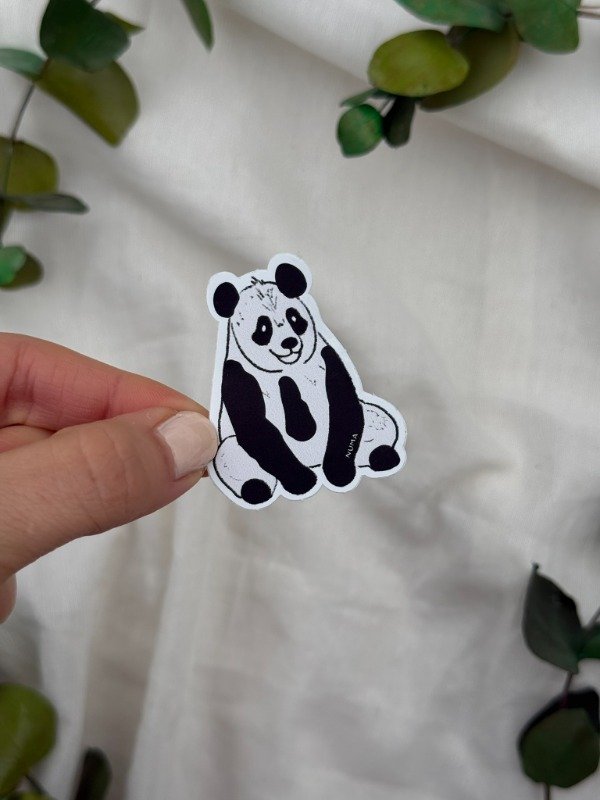 Producto - Sticker vinilo blanco OSO PANDA