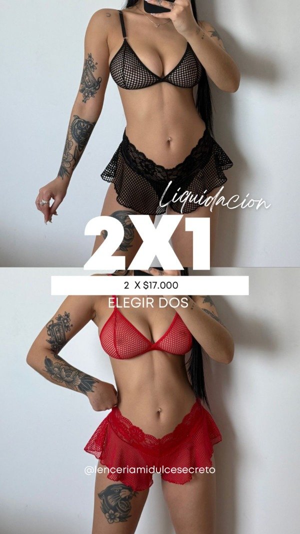 Producto - conjunto short pollera de RED