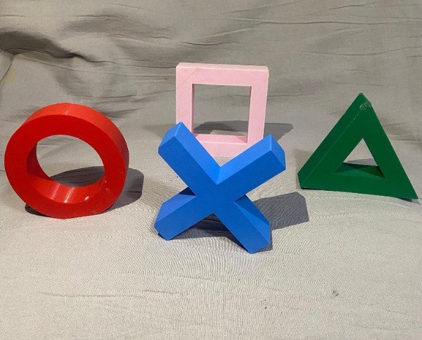 Producto - SET DE ADORNOS SIMBOLOS DE PLASTICO DE  BOTONES DE JOSTICK