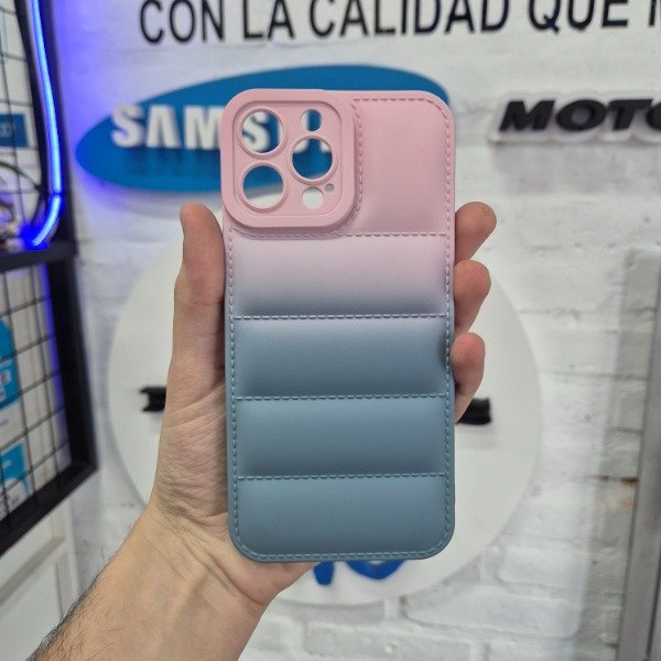 Producto - Bumper Rosa a Celeste - Iphone 13 Pro Max