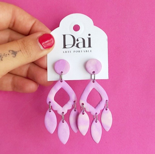 Producto - Aros Malaka Lila