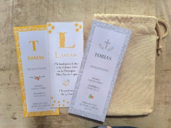 Producto - Estampita bautismo "Tomás" - 1