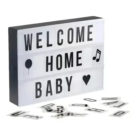 Producto - Cartel led pizzarra mini luminosa ligh box 10X15 usb deco