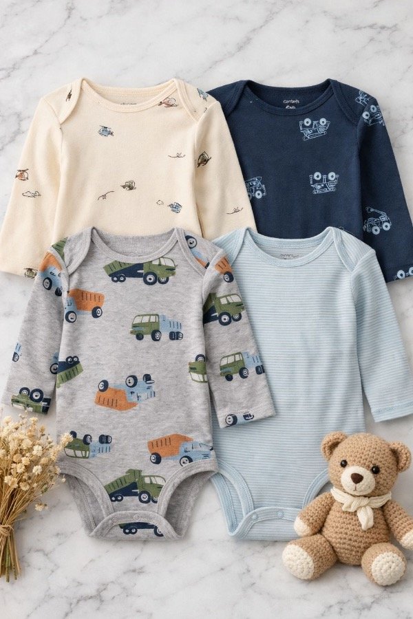 Producto - Pack Carters x 4 Bodys Construcción