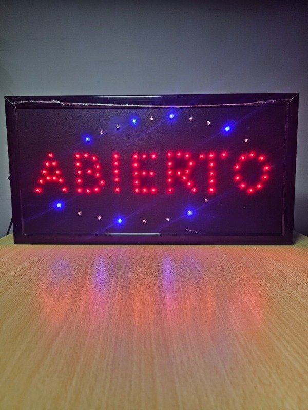 Producto - Cartel led Abierto