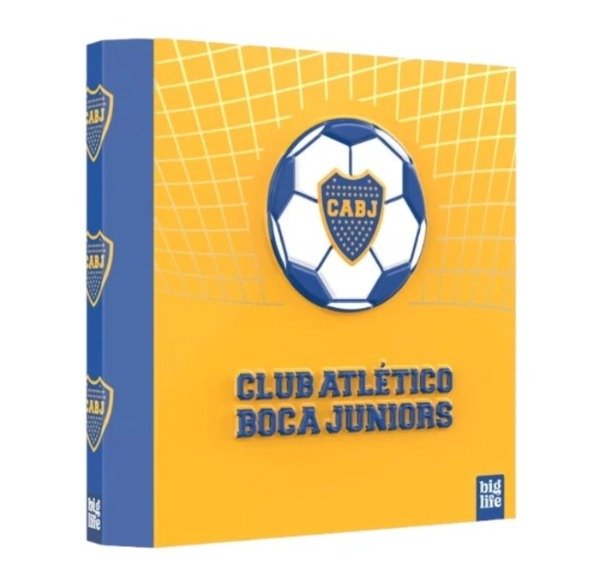 Producto - CARPETA ESCOLAR CON RELIEVE DE BOCA JUNIORS N3 BIG LIFE