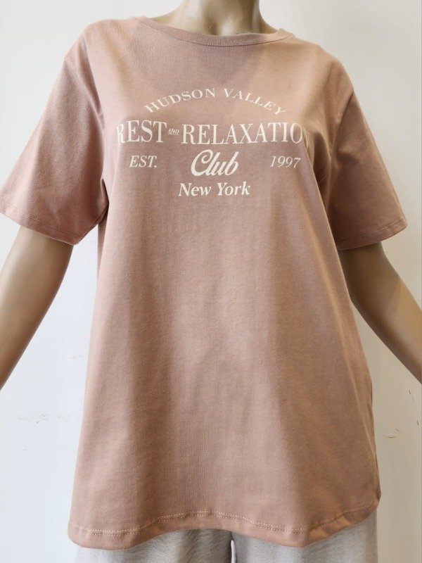Producto - Remera Ancha Algodón 20/1 Estampa "Relaxation" (Art. 5899)