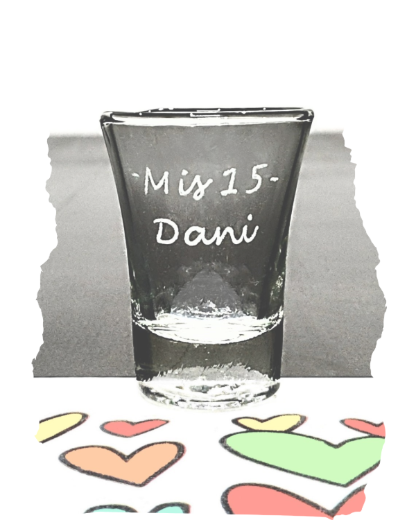 Producto - Vaso shots souvenirs 15 años X50 - Envío gratuito