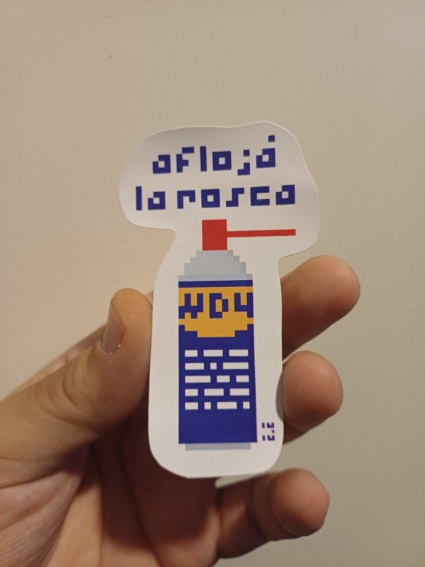 Producto - Sticker Aflojá la rosca