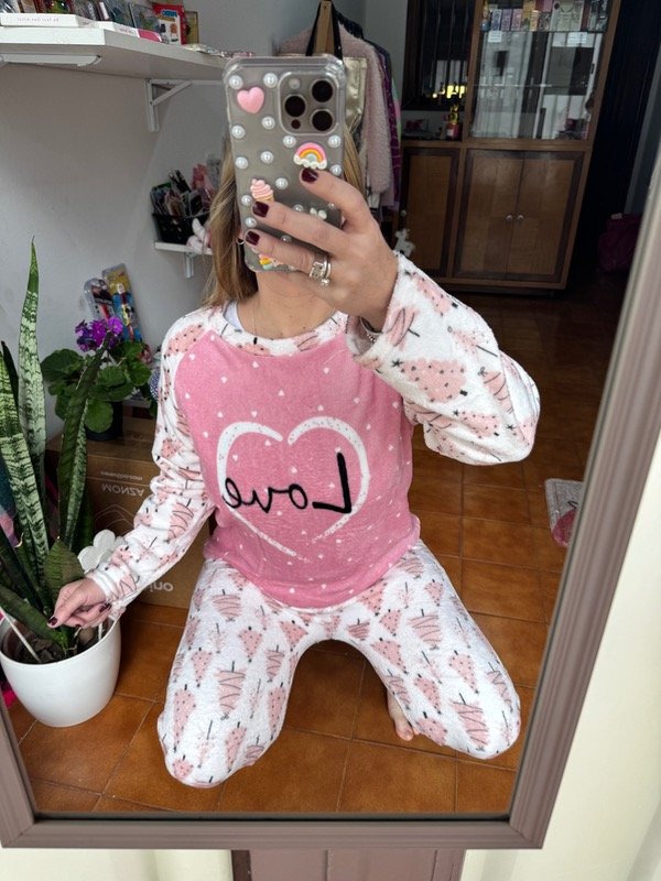 Producto - Pijama polar rosado