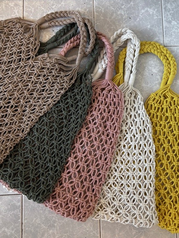 Producto - Bolso playero tejido