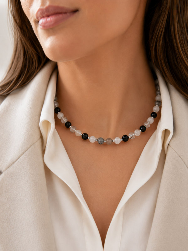 Producto - Collar Alba/ Cuarzo Turmalinado - 0