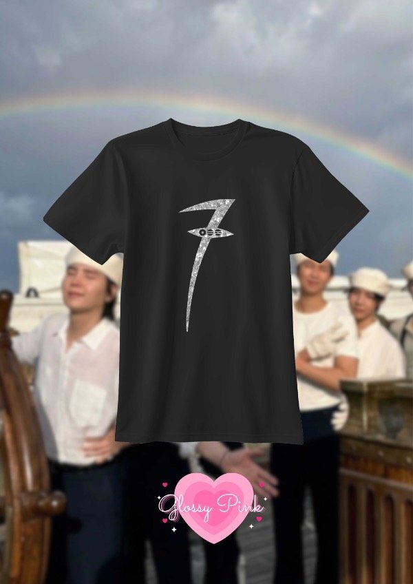 Producto - Remera 7 BTS - VINILO TEXTIL GLITTER