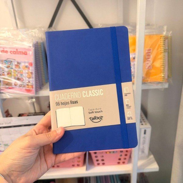 Producto - Cuaderno Talbot azul A5 hojas rayadas