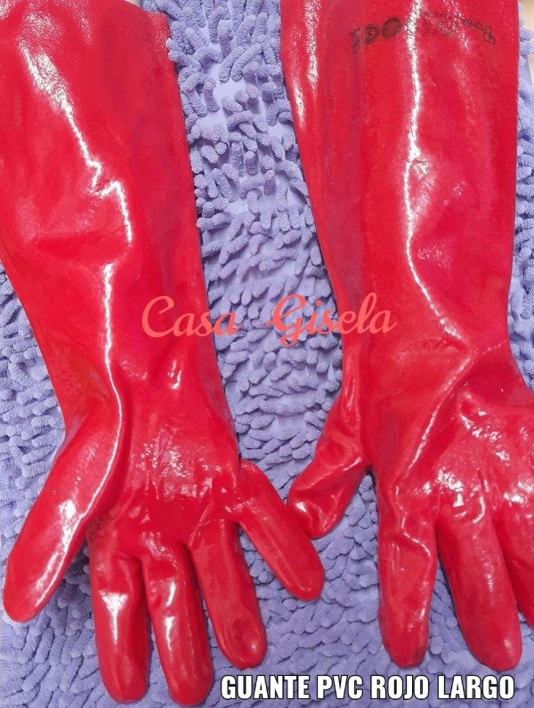 Producto - Guante pvc rojo(GPVCR)