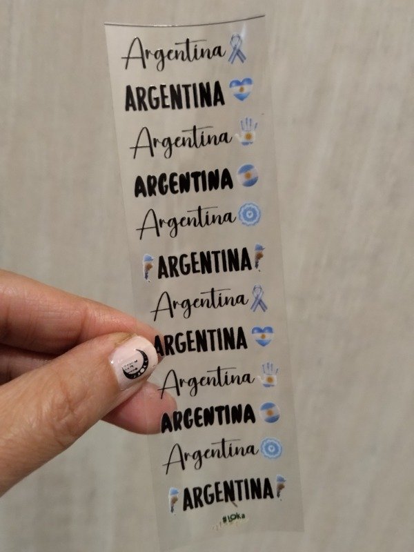 Producto - UV Tiritas 4x14cm Palabras #11 Argentina