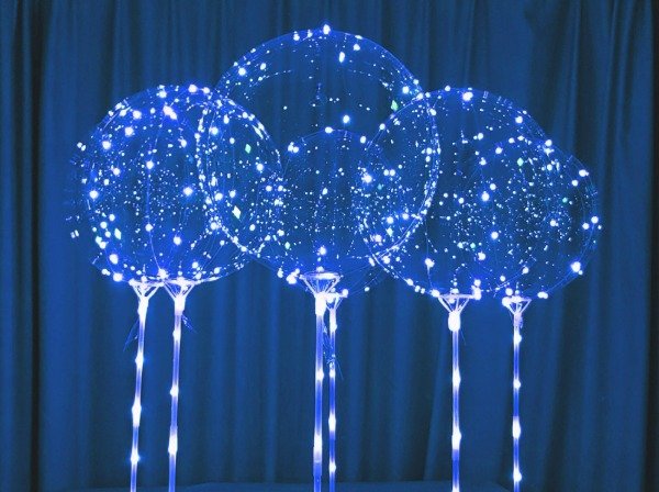 Producto - Globos Burbujas Completo LED AZUL