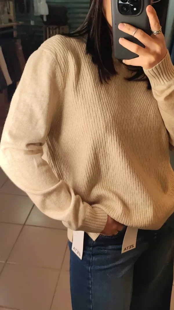 Producto - Sweater panal beige - 3